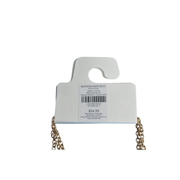 Banana Republic Gold-Tone Tiered Necklace With Crescent Charms - Picture 4 of 6